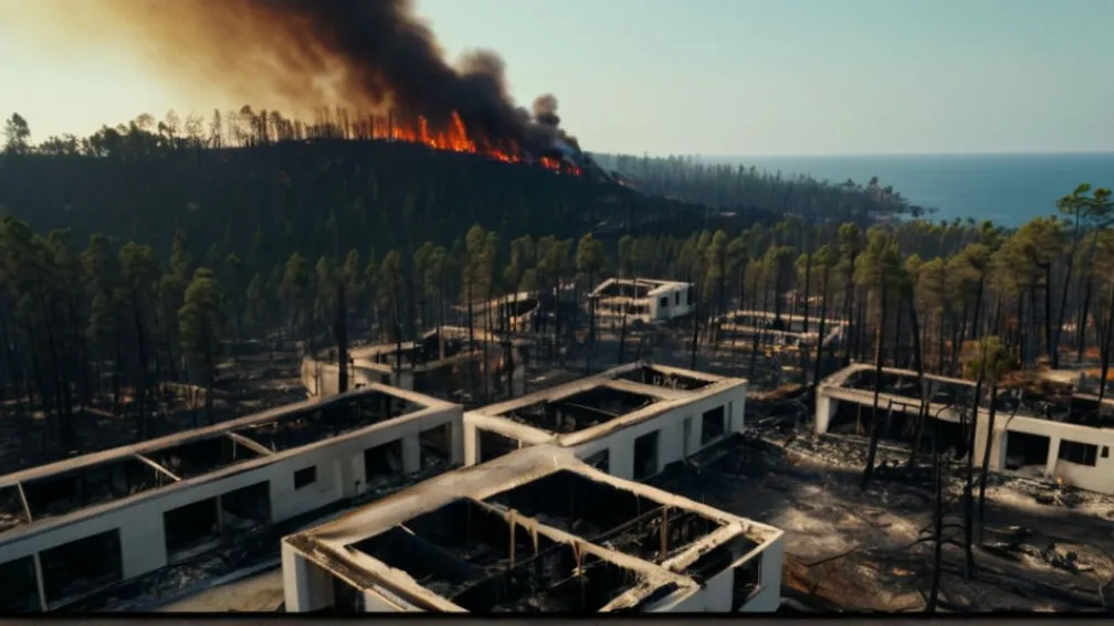 Масштабный пожар в Японии: уничтожены дома, есть погибшие и пострадавшие