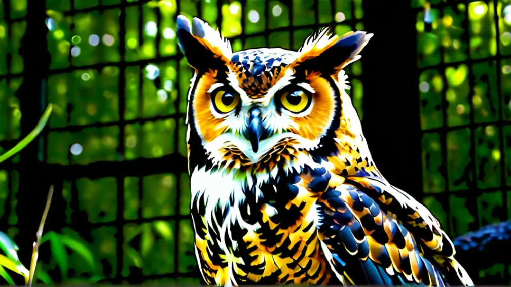 Удивительное спасение: Сова, застрявшая в бетоне, снова готова к полету после чудесного исцеления