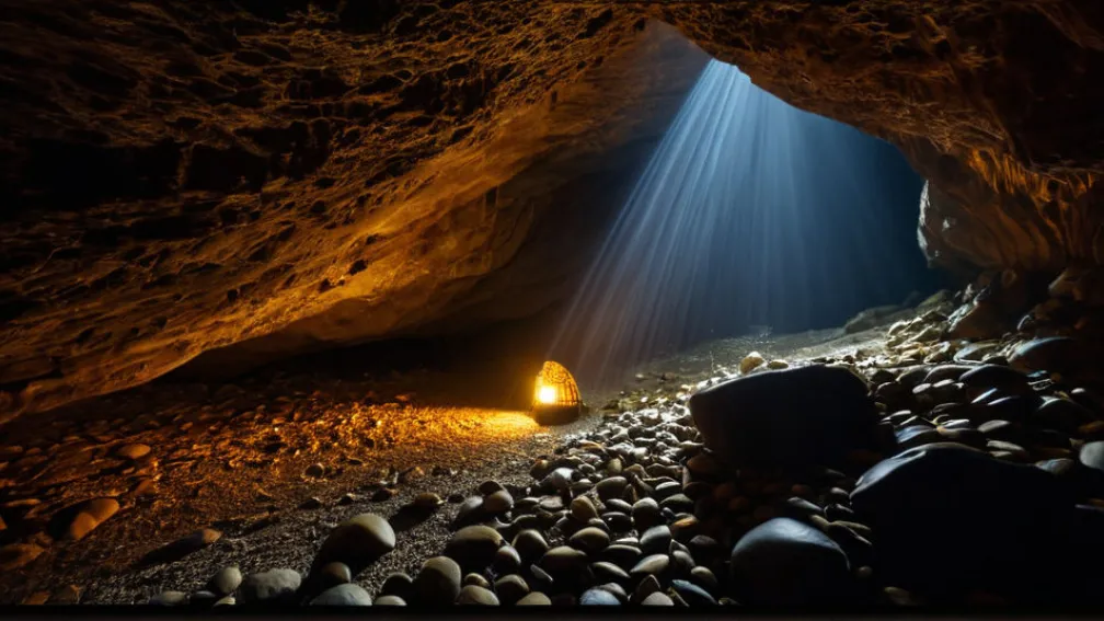 Загадочная пещера, полная сокровищ