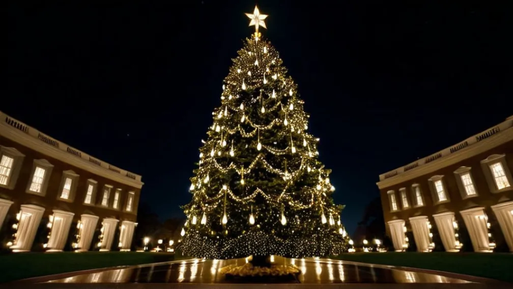 Мелания Трамп зажгла Национальную рождественскую елку: Праздничная церемония в Вашингтоне