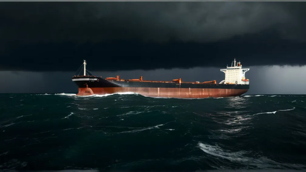 Санкционированный танкер «Кайрос» застрял у берегов Болгарии после предполагаемого удара