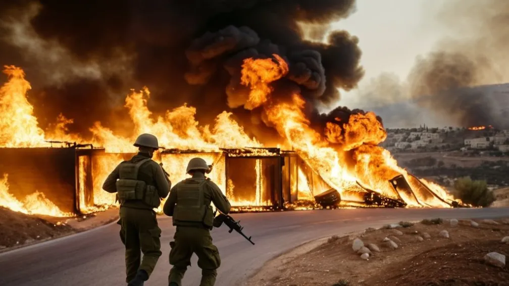 Удары в палестинском деревне во Восточной Банке из-за атаки колонистов