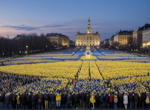 Европа отмечает День Независимости Украины: Фотографии празднований и солидарности