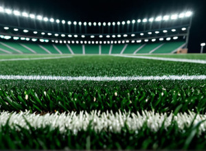 Футбольное поле под светом стадиона