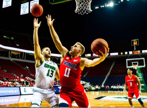 Баскетбольный поединок в Канкуне: «Юта Вэлли Вульверинс» против «Сэмфорд Бульдогс»
