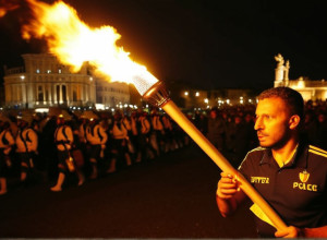 Протесты в Риме: активисты пытались сорвать эстафету олимпийского огня