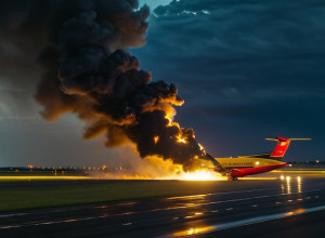 Авиакатастрофа на авиасалоне в Дубае: истребитель HAL Tejas разбился во время демонстрации