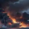 У берегов Аляски загорелось грузовое судно с электромобилями